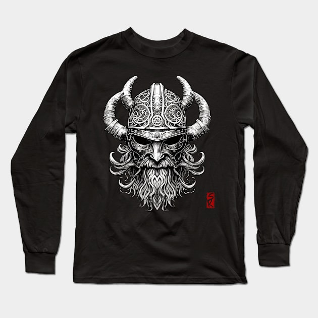 Viking helmet Long Sleeve T-Shirt by siriusreno